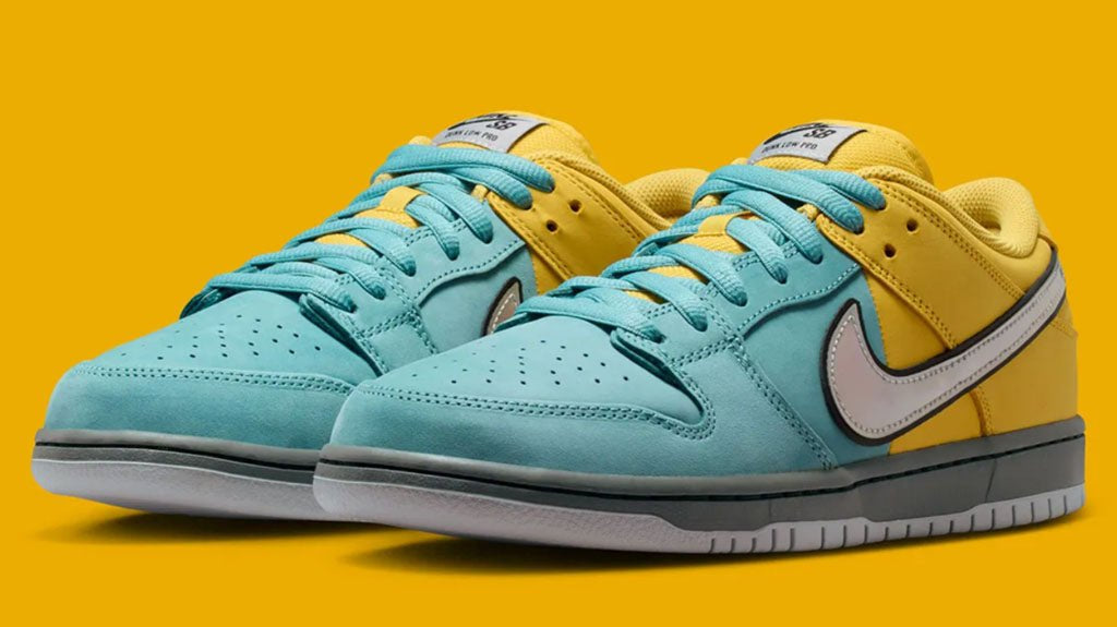 Nike SB Dunk Low Pro Muni Fast Pass (Lightning / Wolf Grey / Denim Turquoise) - Switch Skate & Snow
