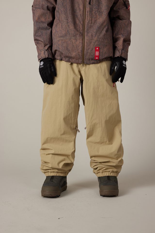 686 2027 Dojo Shell Pants - Khaki Crinkle - Switch Skate & Snow