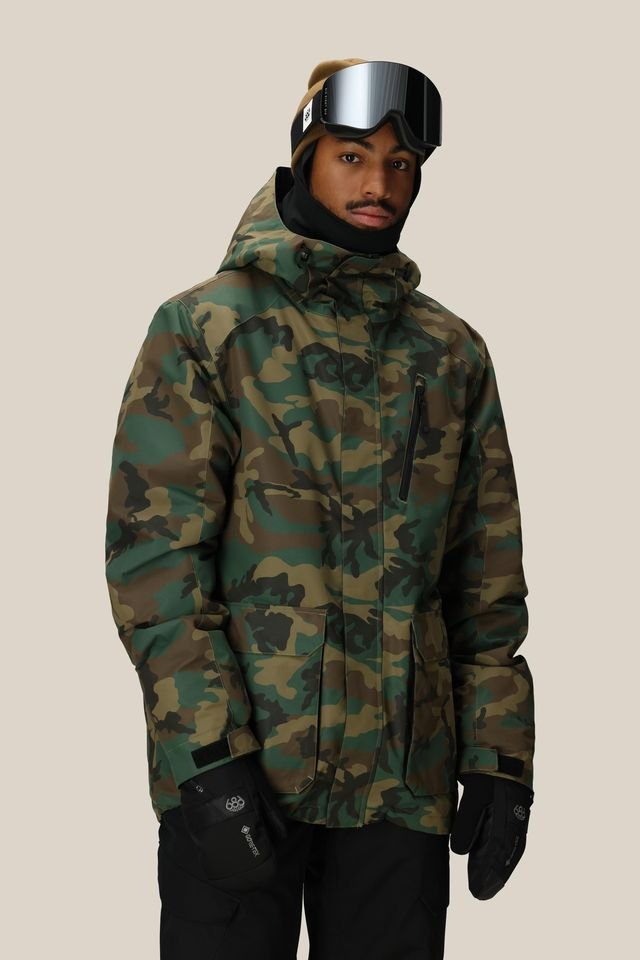 686 2027 Nightline Insluated Jacket - Camo - Switch Skate & Snow