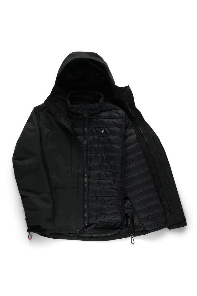 686 2027 Smarty 3-In-1 Form Jacket - Black - Switch Skate & Snow