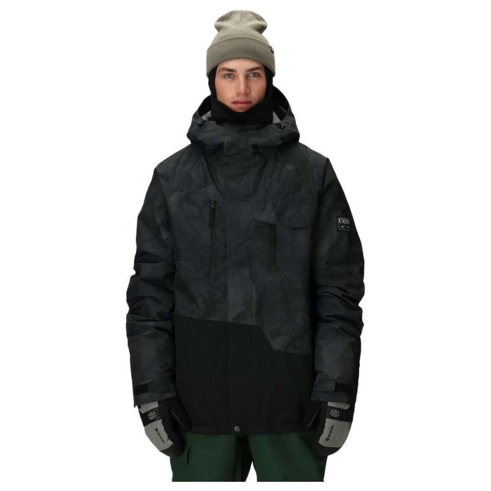 686 Geo Insulated Jacket 2026 - Black Hemisphere - Switch Skate & Snow