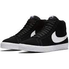 Nike SB Zoom Blazer Mid Shoes - Black/White-White
