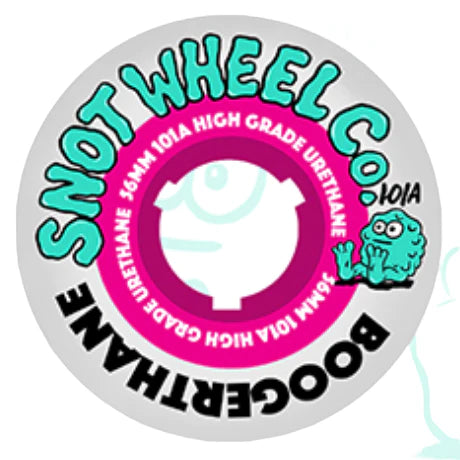 Snot Boogerthane Wheels - 56mm 101A - White/Pink Core *Online Only*