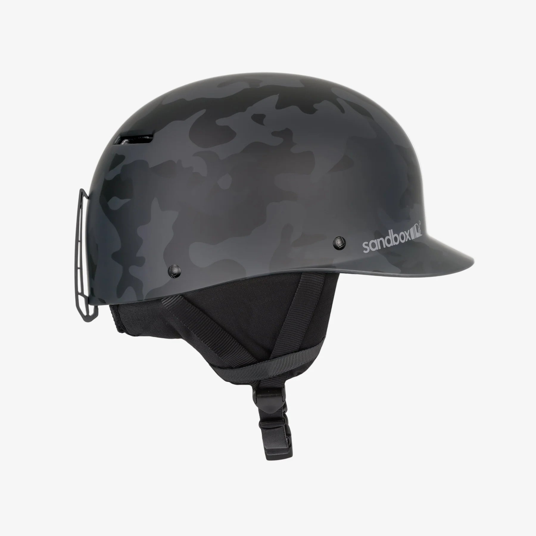 Sandbox Classic 2.0 Black Camo – side profile with brim