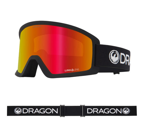 Dragon 2024 DX3 L OTG Goggle - Black/LL Red Ion