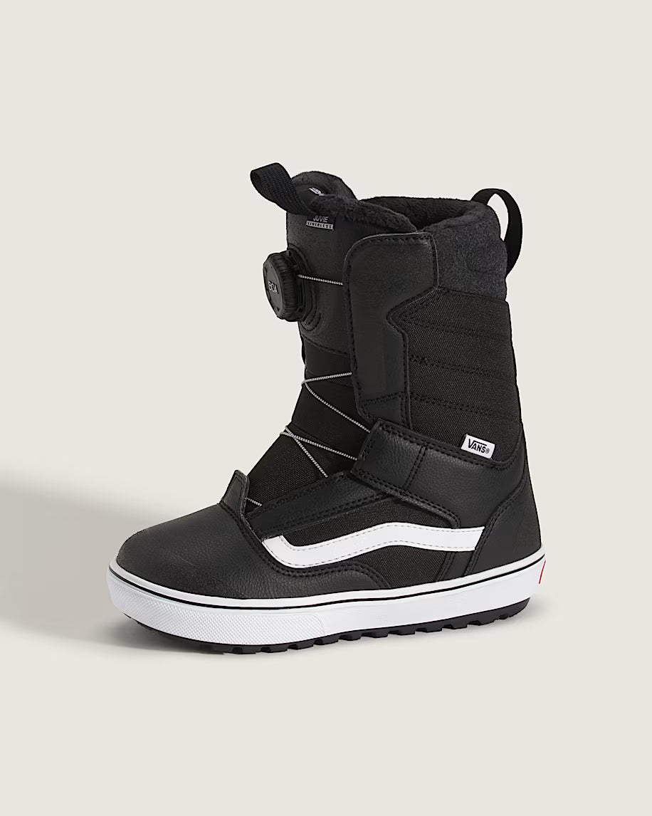 Vans Juvie Linerless Snowboard Boot – Black/White Youth All-Mountain