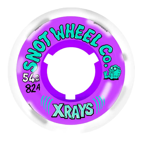 Snot X-Rays Wheels - 54mm 82A - Purple Core/Clear *Online Only*
