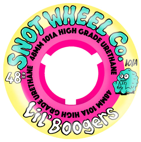 Snot Lil Boogers Wheels - 48mm 101A - Pink/Yellow *Online Only*