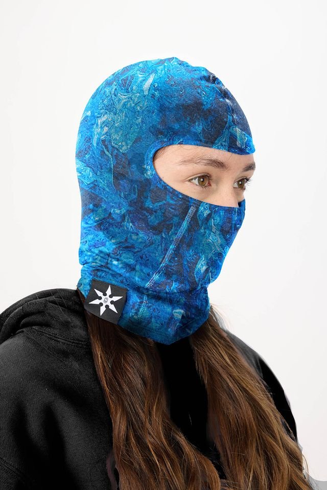 Airblaster 2027 Ninja Face Facemask - Blue Ice - Switch Skate & Snow