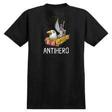 Anti Hero BA First Ringspun T-Shirt - Black - Switch Skate & Snow