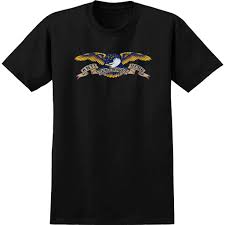 Anti Hero Eagle Ringspun T-Shirt - Black - Switch Skate & Snow