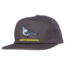 Anti Hero Lil Pigeon Snapback Hat - Grey/Yellow - Switch Skate & Snow
