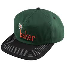 Baker Daisy Snapback Hat - Green/Black - Switch Skate & Snow