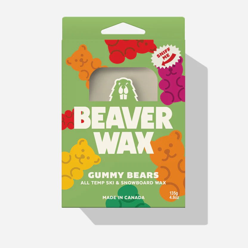 Beaver Wax - All Temp Scented Snow Wax - 135g - Gummy Bear - Switch Skate & Snow