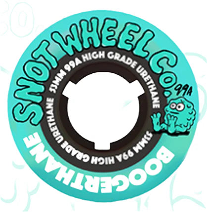 Snot Boogerthane Wheels - 58mm 99A - Teal/Black Core *Online Only*