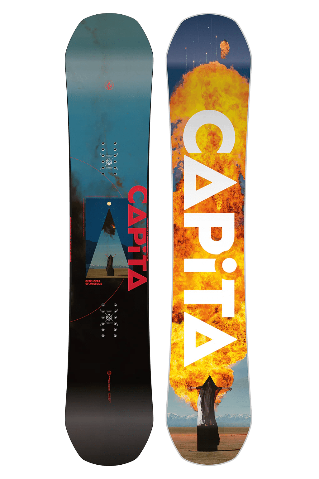 Capita DOA Defenders Of Awesome Snowboard 2025 - 148cm - Switch Skate & Snow