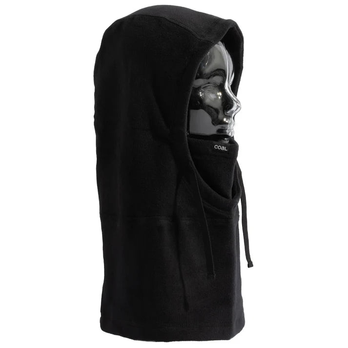 Coal 2026 Ridge Hood Tech Fleece Facemask - Black - Switch Skate & Snow