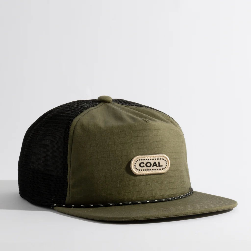 Coal Atlas Vintage Mesh Back Hat - Sage/Bone - Switch Skate & Snow