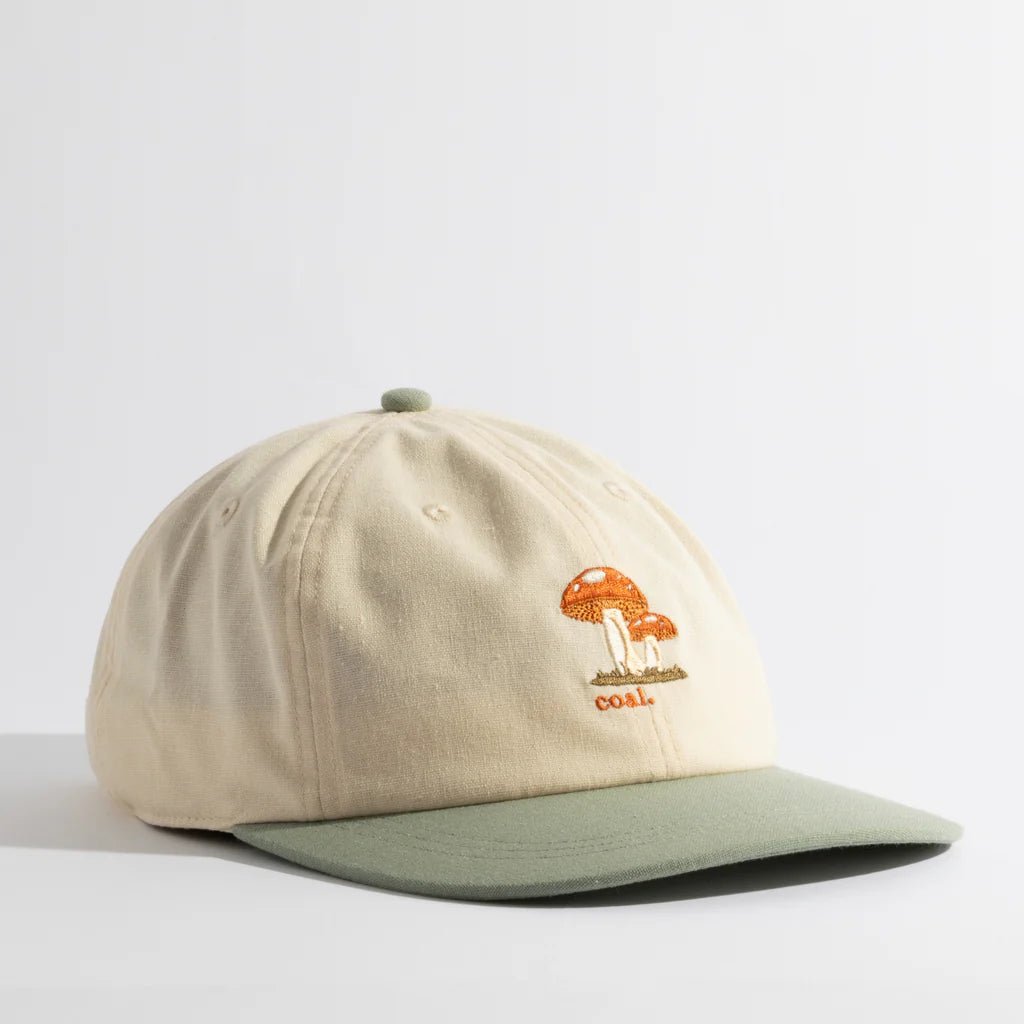 Coal Evergreen Vintage 6 - Panel Hat - Bone/Sage - Switch Skate & Snow