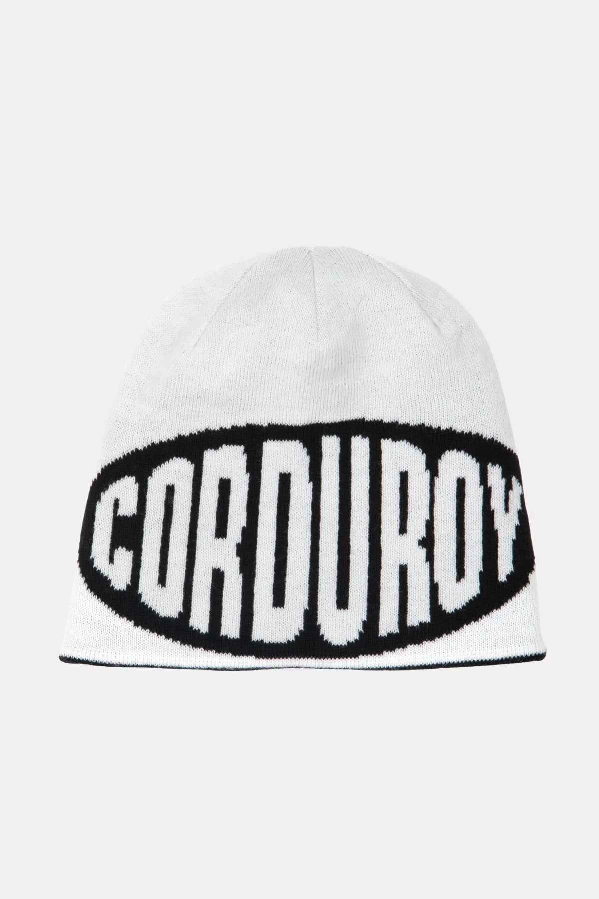 Corduroy 2026 No Regrets Reversible Skully Beanie - White - Switch Skate & Snow