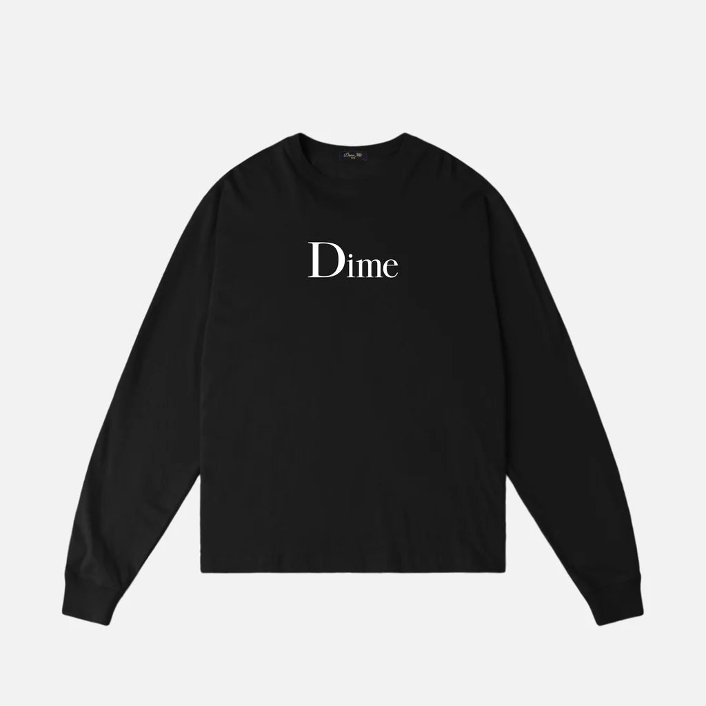 Dime Classic Big Logo Longsleeve T-Shirt - Pirate Black - Switch Skate & Snow