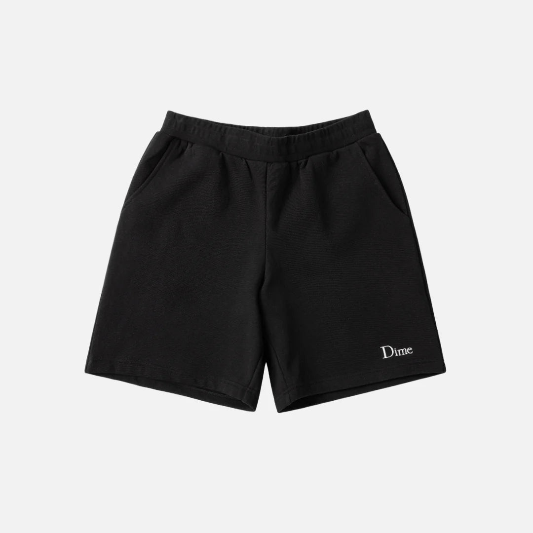 Dime Classic Logo Sweatshorts - Black - Switch Skate & Snow