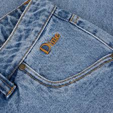 Dime Classic Relaxed Denim Pants - Sandblasted Blue - Switch Skate & Snow