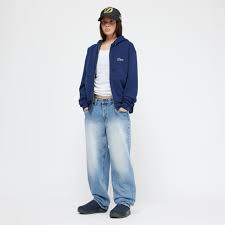 Dime Classic Relaxed Denim Pants - Sandblasted Blue - Switch Skate & Snow