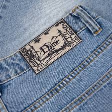 Dime Classic Relaxed Denim Pants - Sandblasted Blue - Switch Skate & Snow