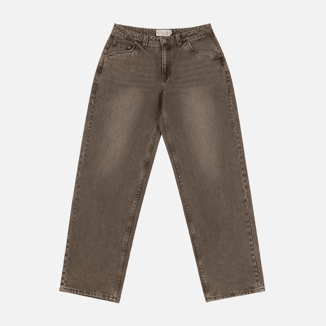 Dime Classic Relaxed Denim Pants - Sandblasted Brown - Switch Skate & Snow