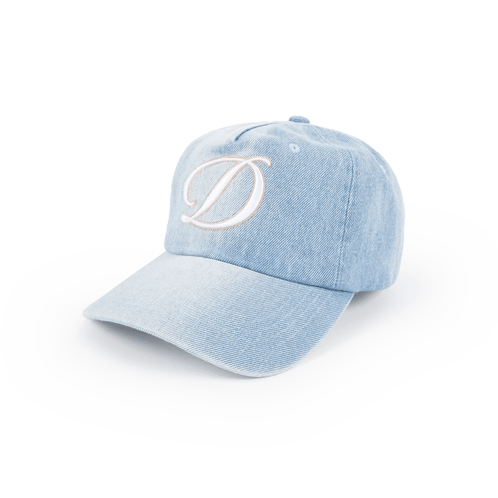 Dime Cursive Denim Worker Cap - Blue Washed - Switch Skate & Snow