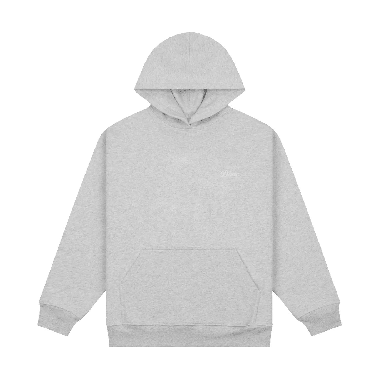 Dime Cursive Small Logo Hoodie - Heather Grey - Switch Skate & Snow