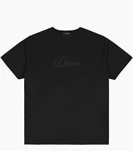 Dime Cursive T-Shirt - Black - Switch Skate & Snow
