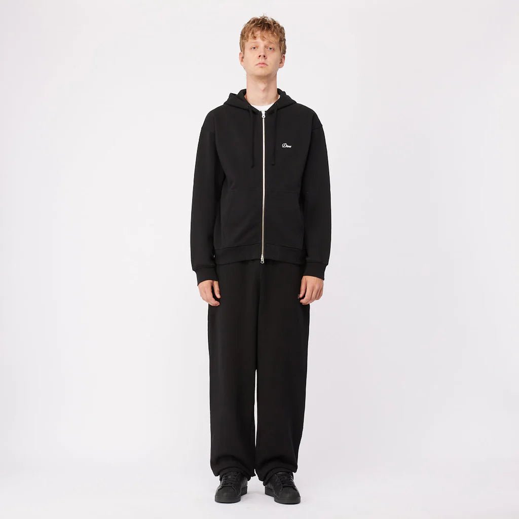 Dime Cursive Zip Hoodie - Black - Switch Skate & Snow