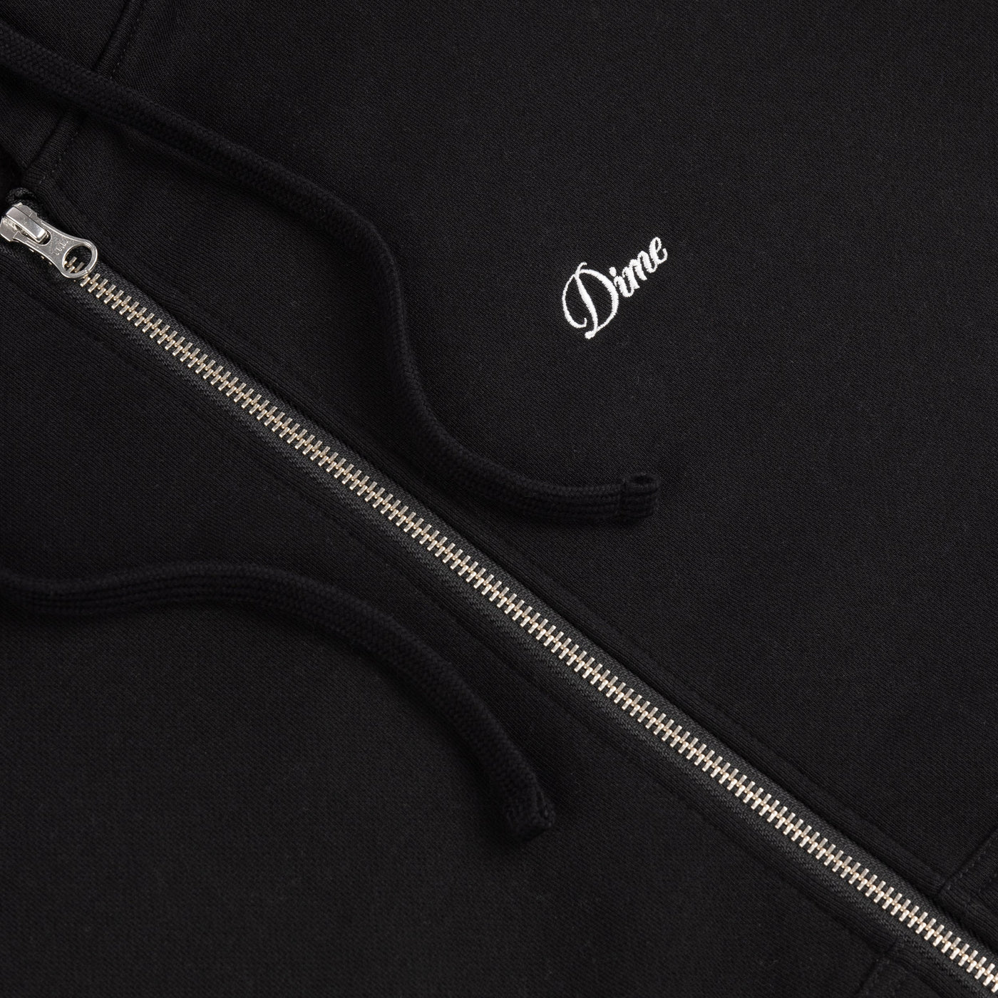 Dime Cursive Zip Hoodie - Black - Switch Skate & Snow
