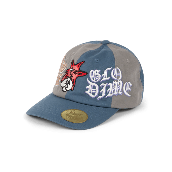 Dime Glo Low Pro Cap - Gray/Storm Blue - Switch Skate & Snow