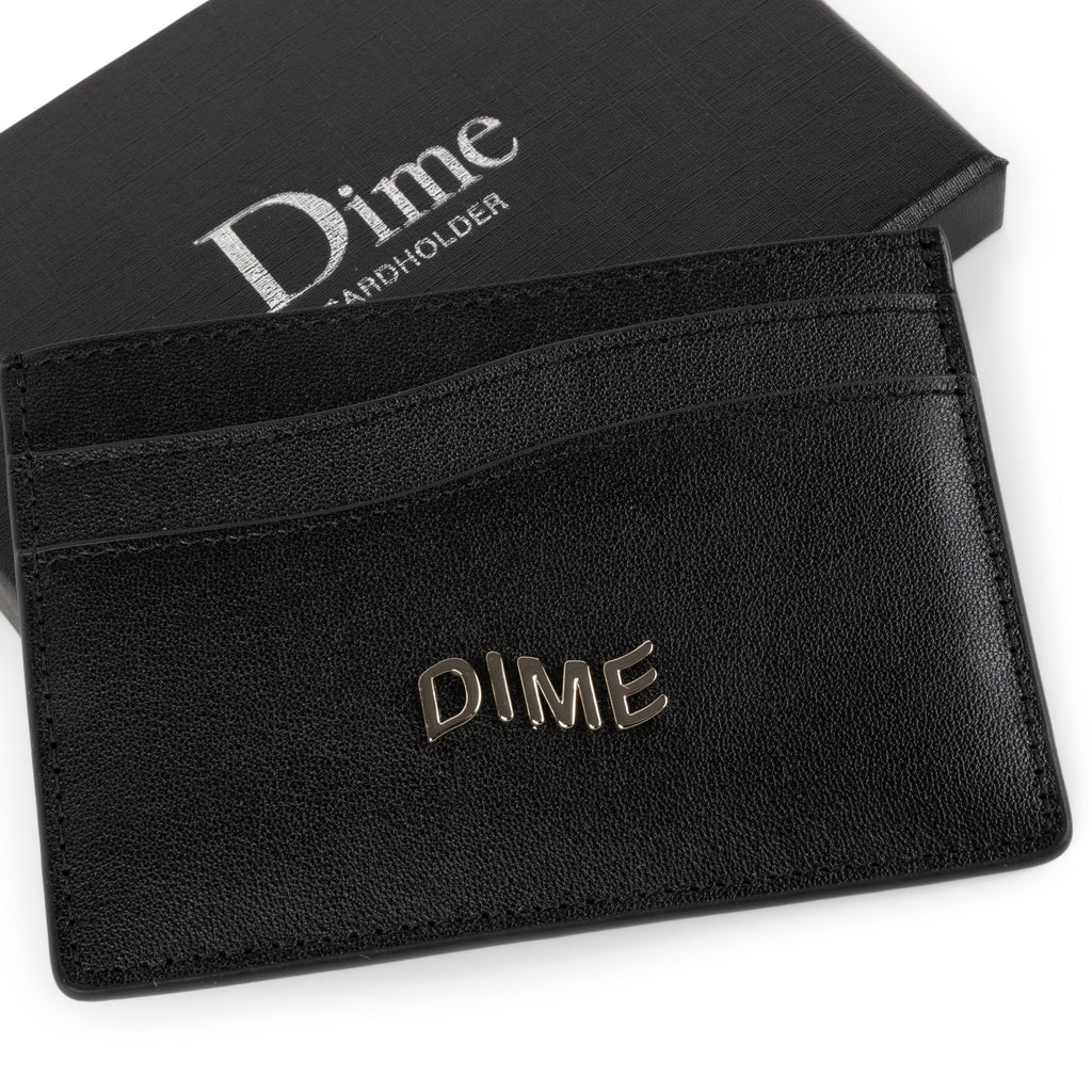 Dime Leather Card Holder - Black - Switch Skate & Snow