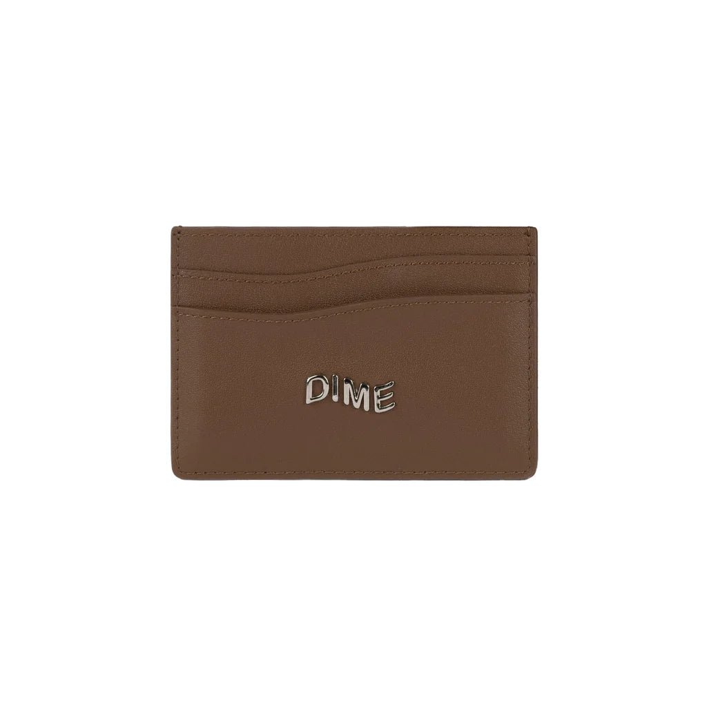 Dime Leather Card Holder - Brown - Switch Skate & Snow