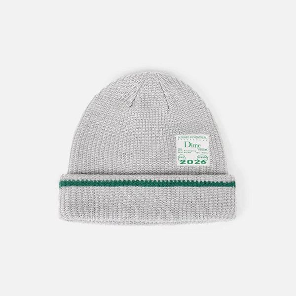 Dime Military Beanie - Gray - Switch Skate & Snow