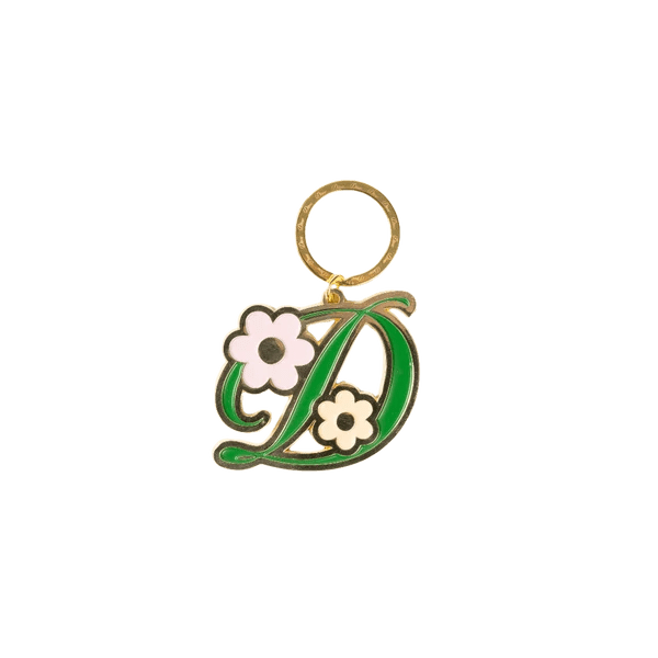 Dime Oversized Floral Keychain - Gold - Switch Skate & Snow