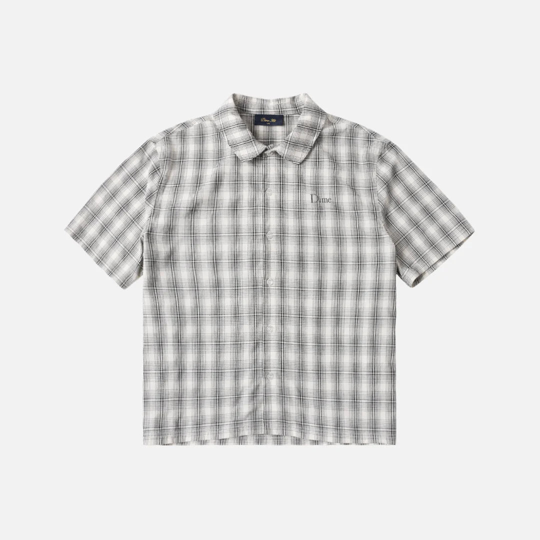 Dime Plaid Button Up Shirt - Grey - Switch Skate & Snow