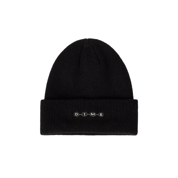 Dime Space Fold Beanie - Black - Switch Skate & Snow