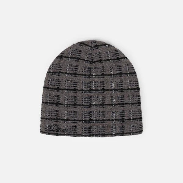 Dime Super Plaid Skully Beanie - Charcoal Multi - Switch Skate & Snow