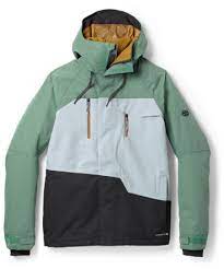 686 Geo Insulated Jacket - Cypress Green Colorblock