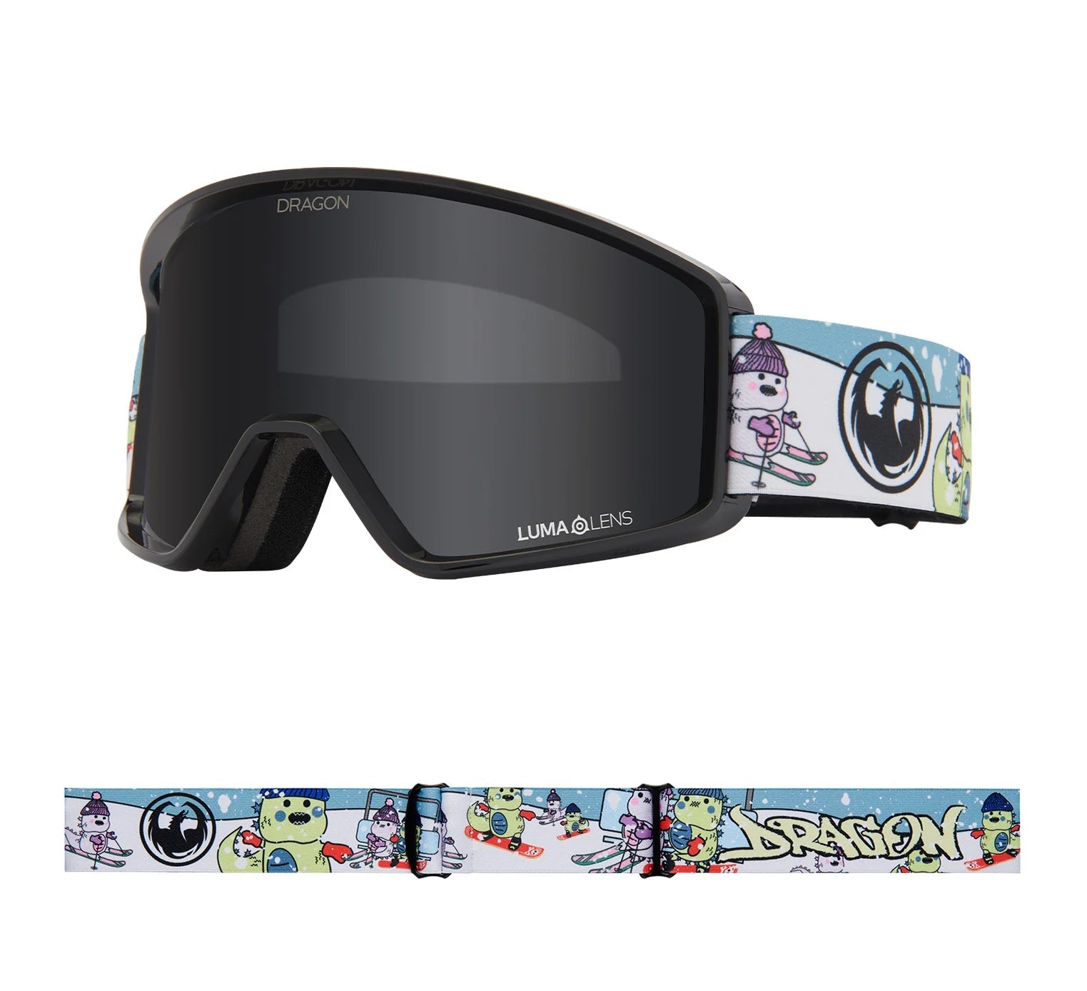 Dragon 2026 DXT OTG 2 Goggle - Powday/LL Dark Smoke - Switch Skate & Snow