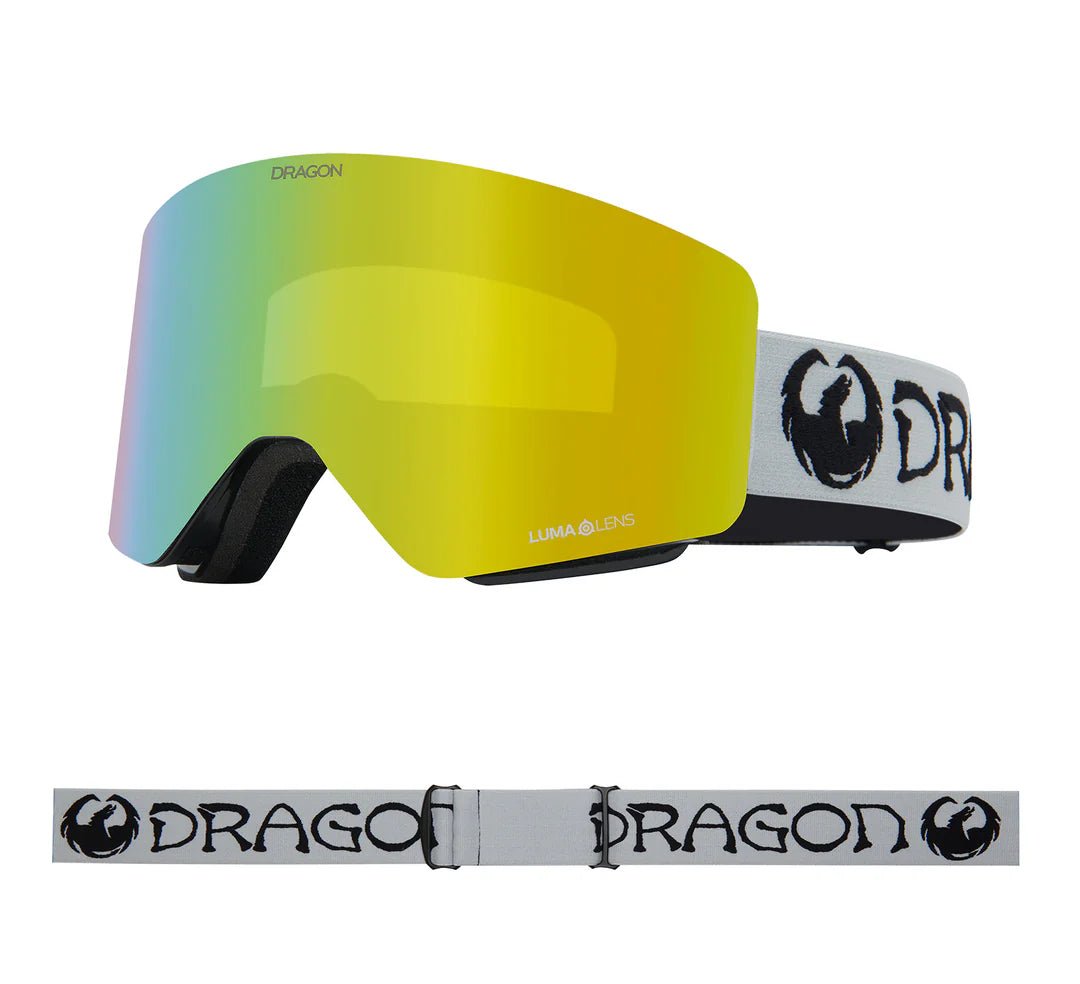 Dragon 2026 R1 OTG Goggle - Classic Grey/LL Gold Ion + LL Amber - Switch Skate & Snow