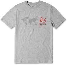 Es Digi Map T-Shirt - Grey/Heather - Switch Skate & Snow