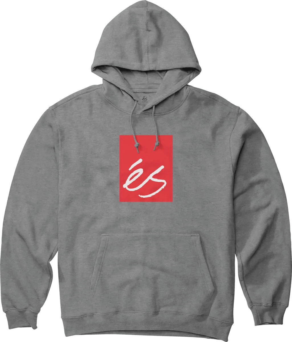Es Main Block Fleece Hoodie - Grey Heather - Switch Skate & Snow