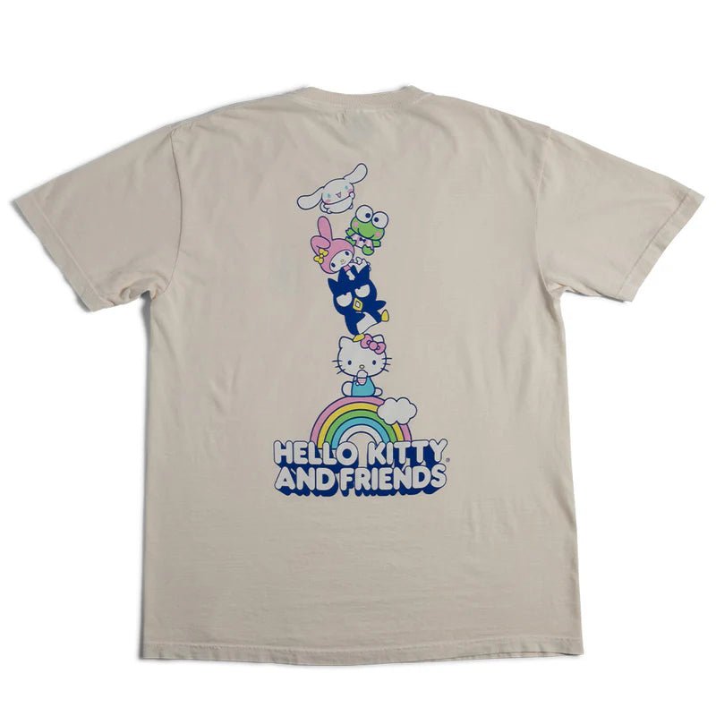 Girl Rainbow Stacked T-Shirt - Cream - Switch Skate & Snow