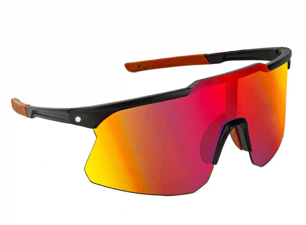 Glassy Cooper Speed Shades - Black/Red Mirror - Switch Skate & Snow